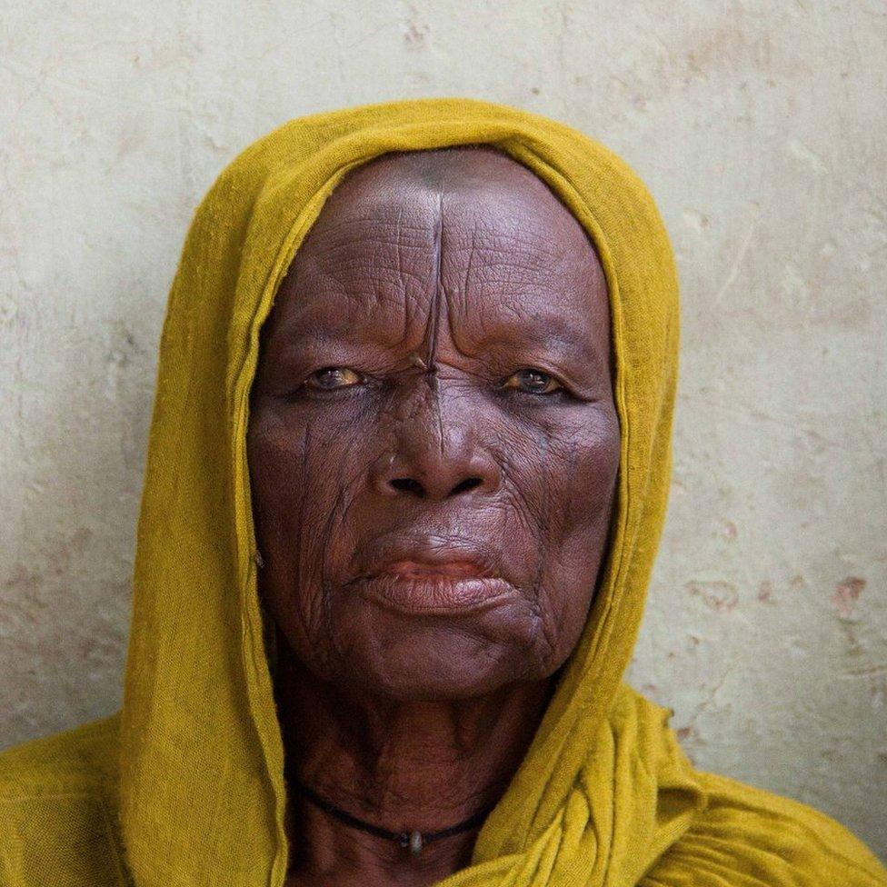 An old woman in Maiduguri, Nigeria