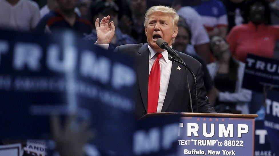 Republican Presidential hopeful Donald Trump