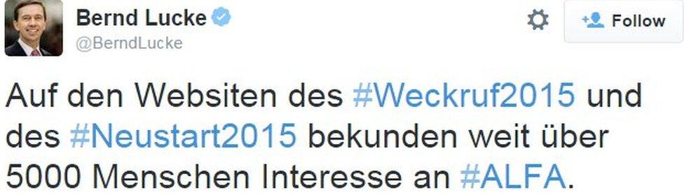 Bernd Lucke tweet