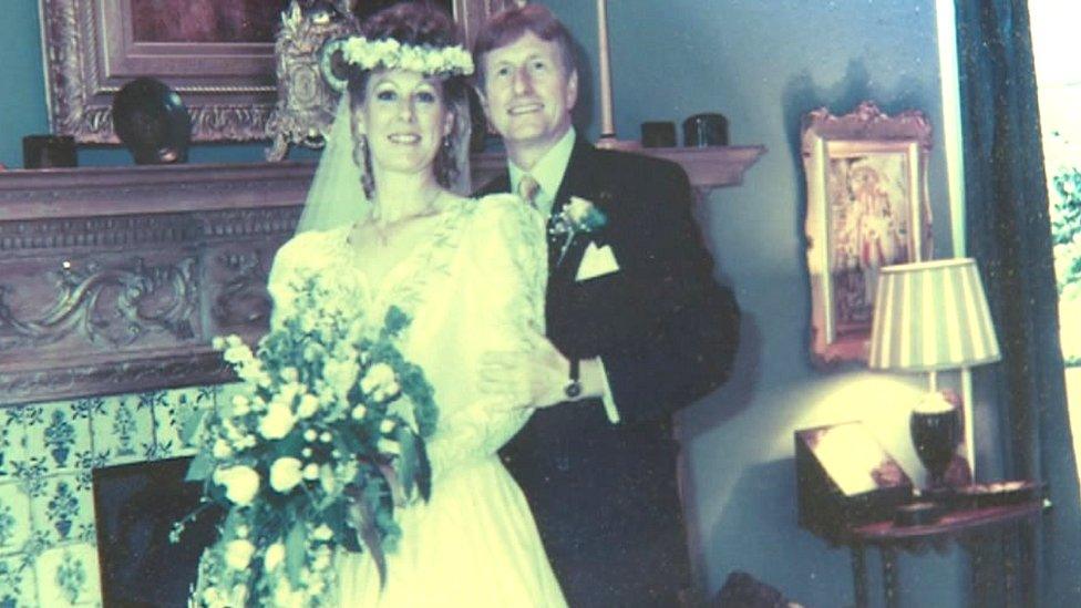 Melvin and Dorothy Cook on their wedding day