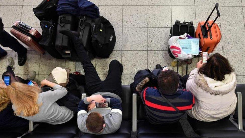 Passengers at Gatwick