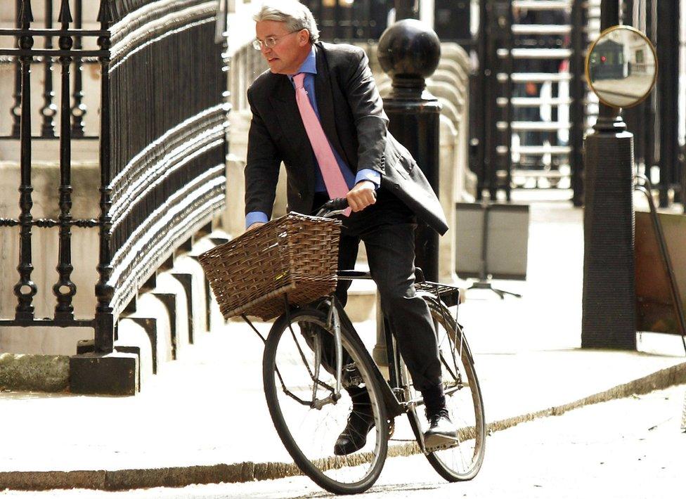 Andrew Mitchell arriving at Downing Street in 2012