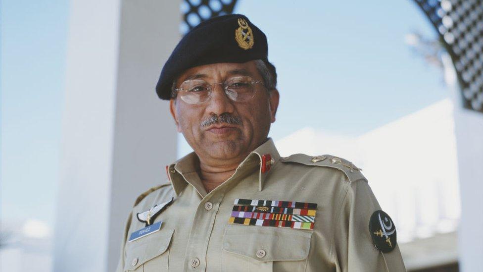 Army general, politician, and tenth President of Pakistan, Pervez Musharraf, in 2000