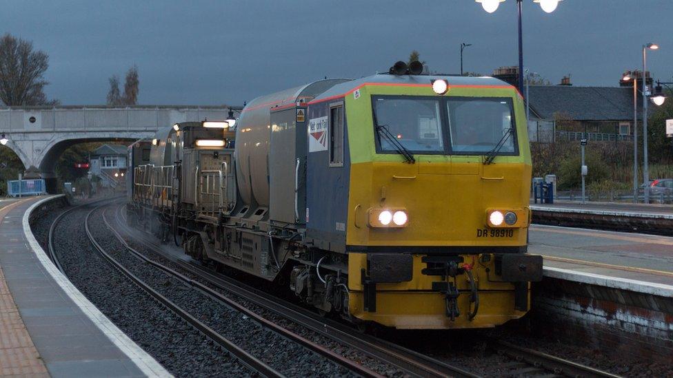 Leaf treatment train