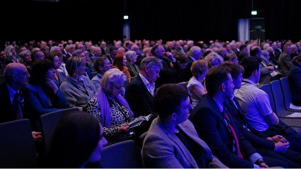 Delegates during the Conservative Party Spring Forum at Winter Gardens