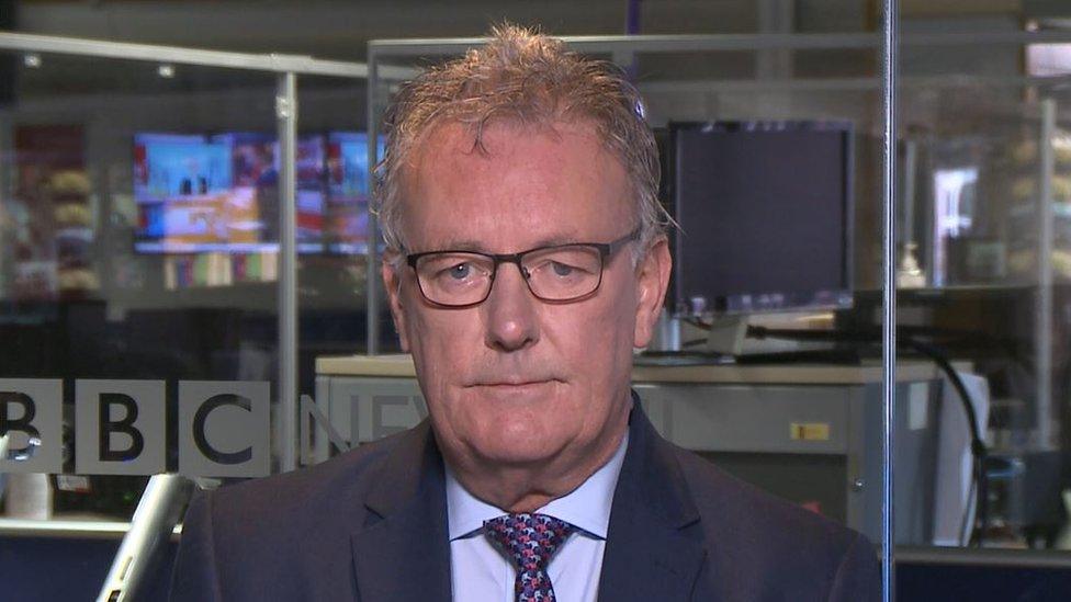 Mike Nesbitt in BBC studio