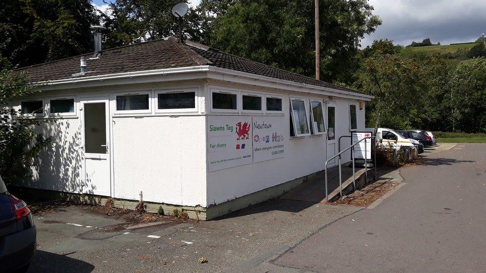 Former Radio Hafren studios in Newtown