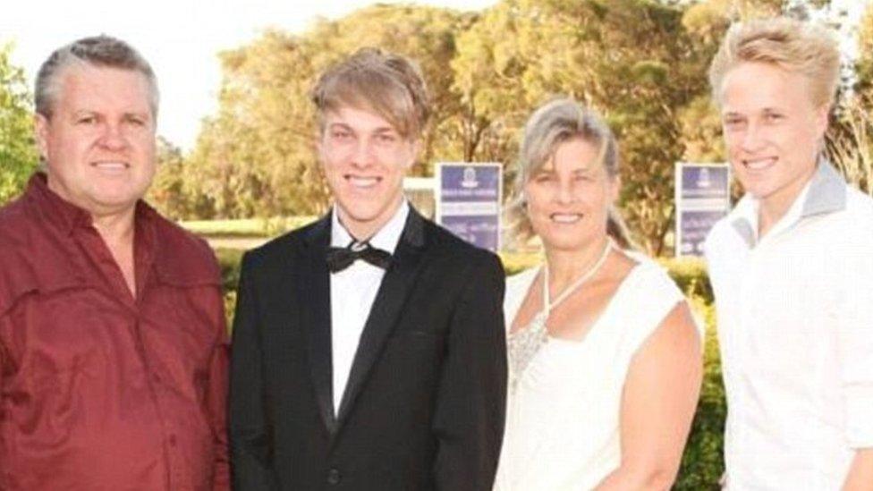 [L-R] Rick Thorburn, Josh Thorburn, Jolene Thorburn and Trent Thorburn