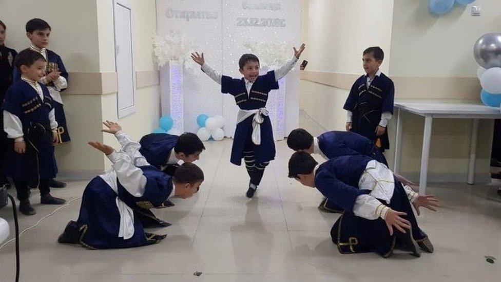 The local hospital opened only in December and local children were seen dancing in celebration