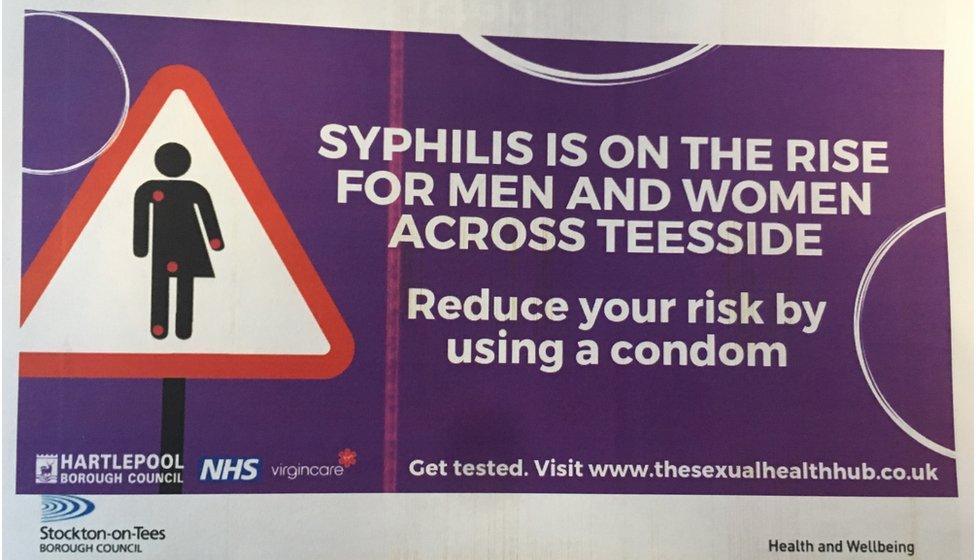 Public information poster warning against syphilis