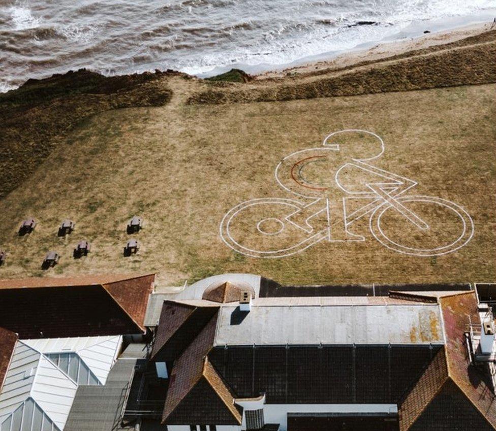 Tour of Britain land art