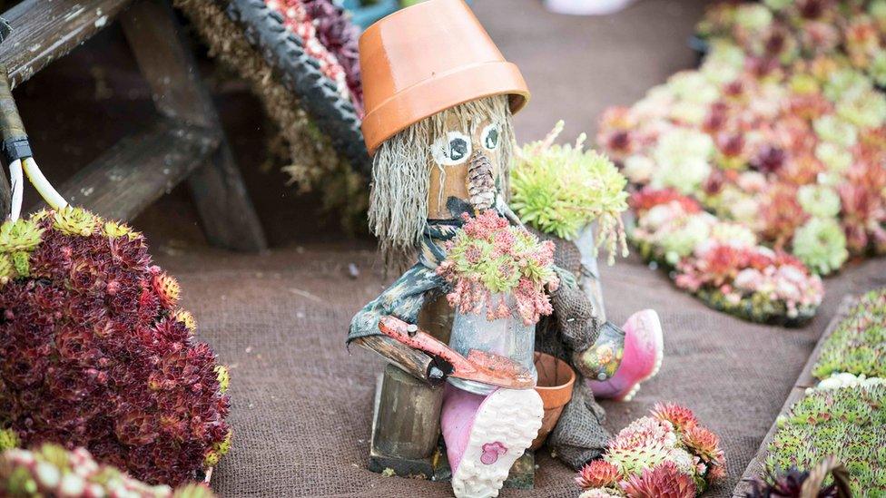 Flowerpot man at RHS Chatsworth