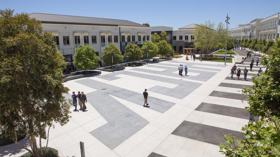 Facebook HQ in Menlo Park, California