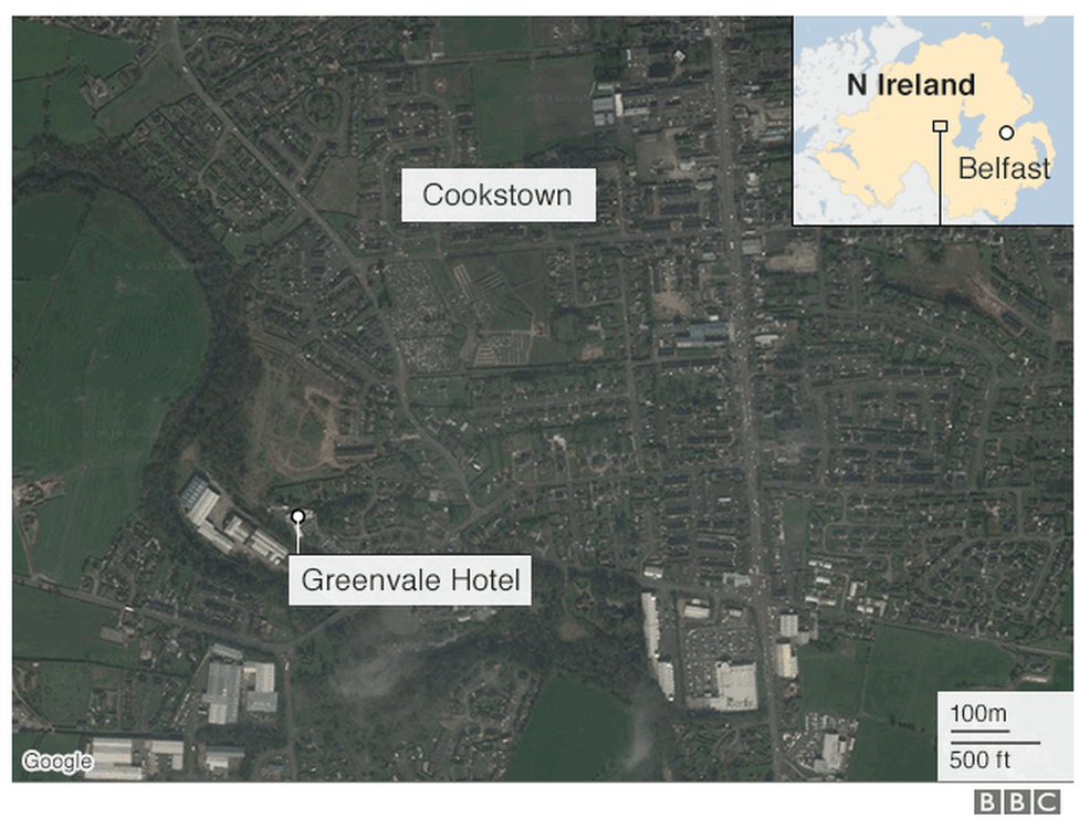 Map of Cookstown area