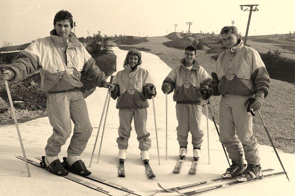 Skiers at Sheffield Ski Village