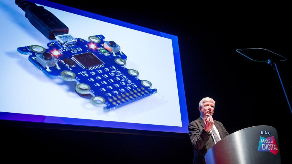 Lord Hall launches the Micro Bit