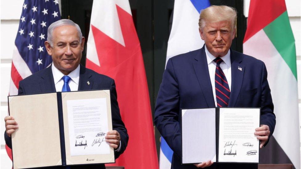 Benjamin Netanyahu and Donald Trump