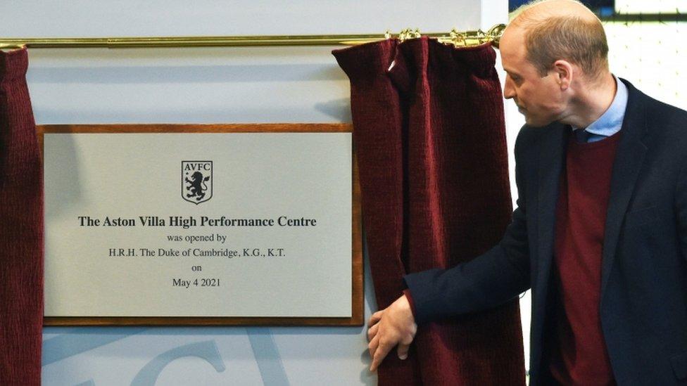 Prince unveiling plaque