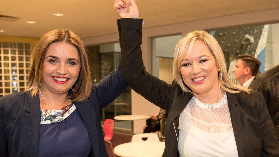 Elisha McCallion and Michelle O'Neill