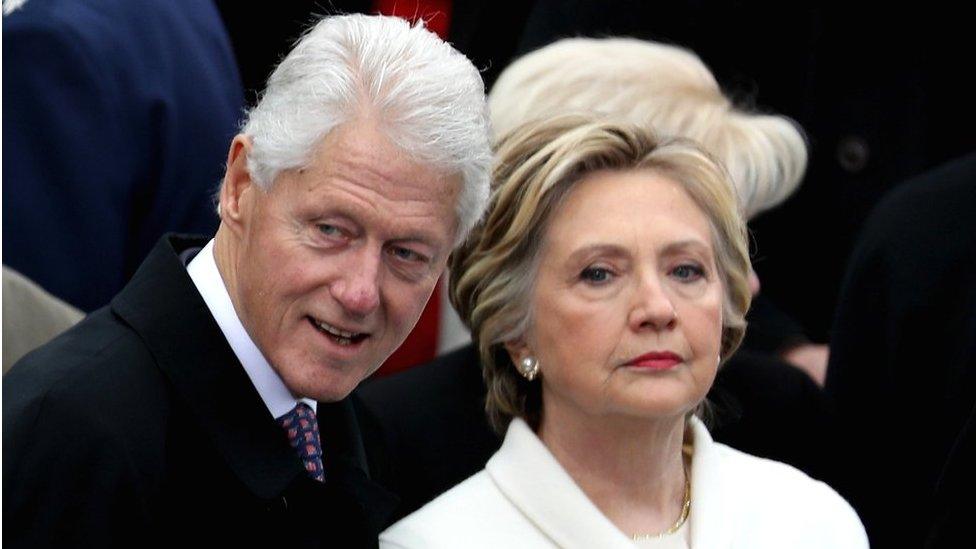 Former President Clinton and former Democratic presidential nominee Hillary Clinton