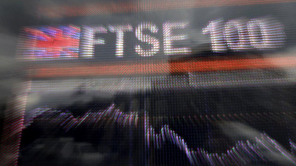 FTSE 100 sign