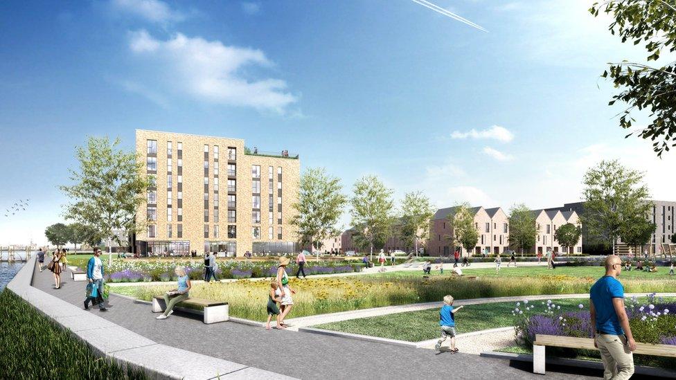 CGI of planned Riverside project