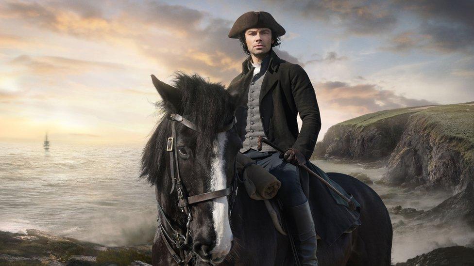 Poldark and Seamus the horse