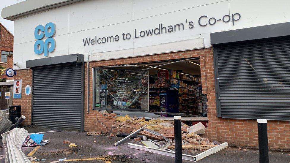 Lowdham Co-op ATM raid