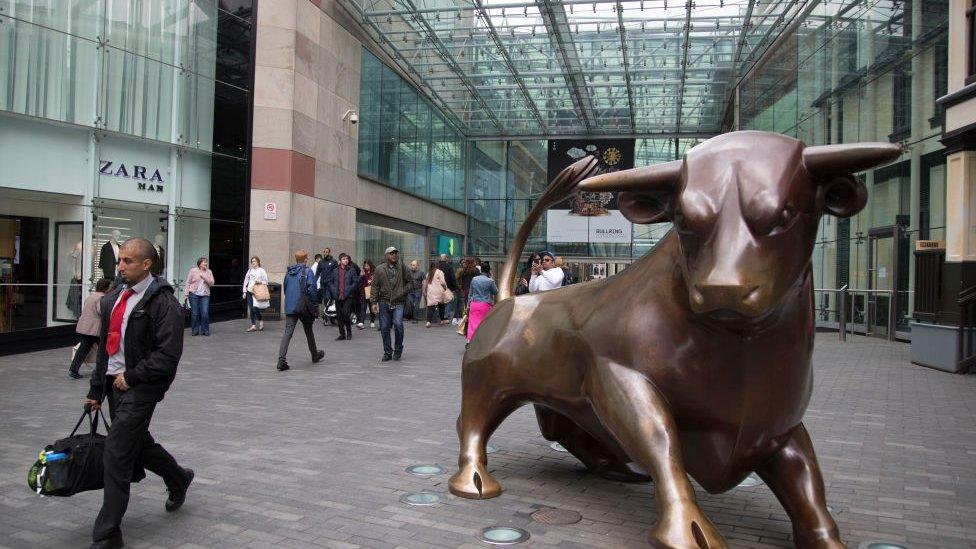 Birmingham Bullring Bull statue