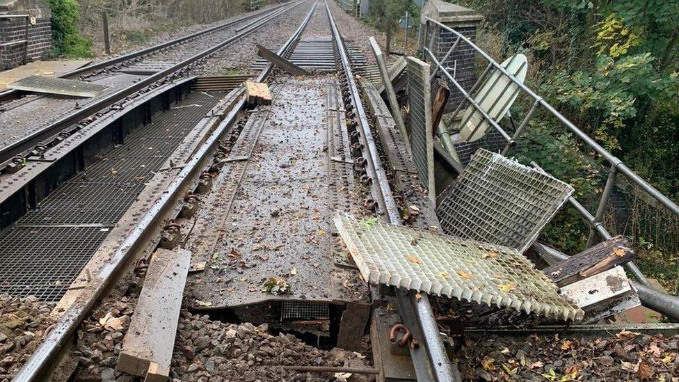 Damage caused to railway line in North Luffenham