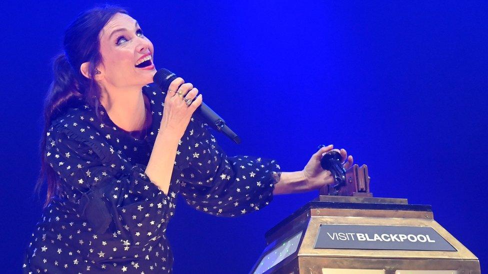 Sophie Ellis-Bextor turning on Blackpool Illuminations