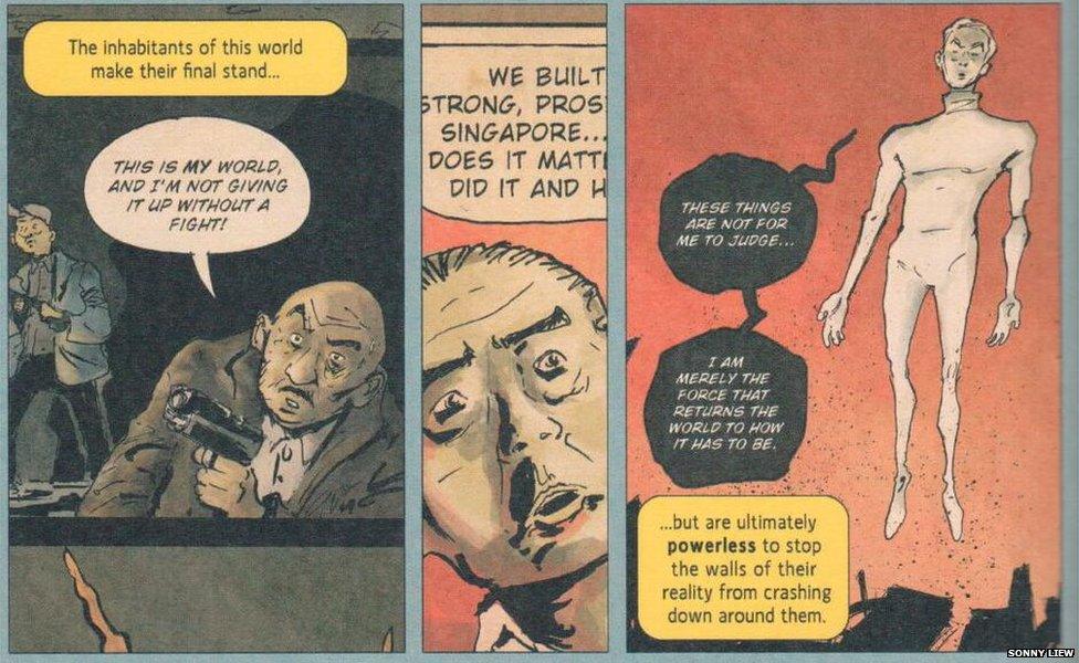 Scan from Sonny Liew's The Art of Charlie Chan Hock Chye