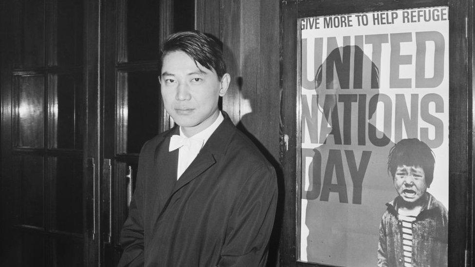 Fou Ts'ong pictured in London in 1966