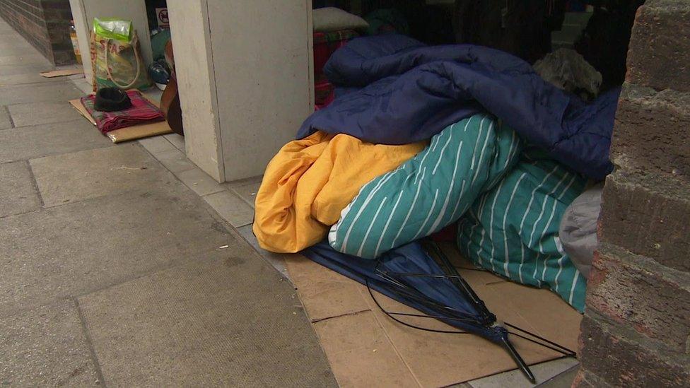 Rough sleepers in Cornwall