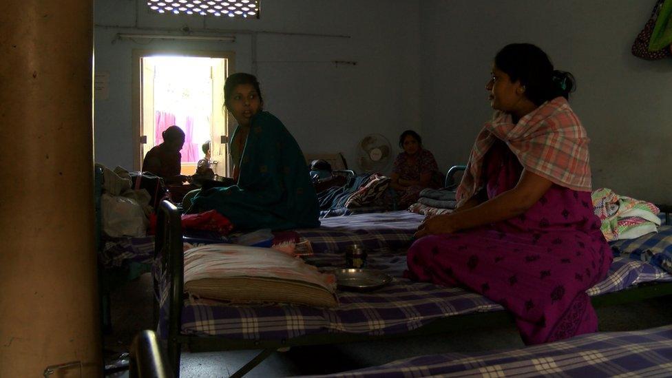 Women in a surrogate home in Anand