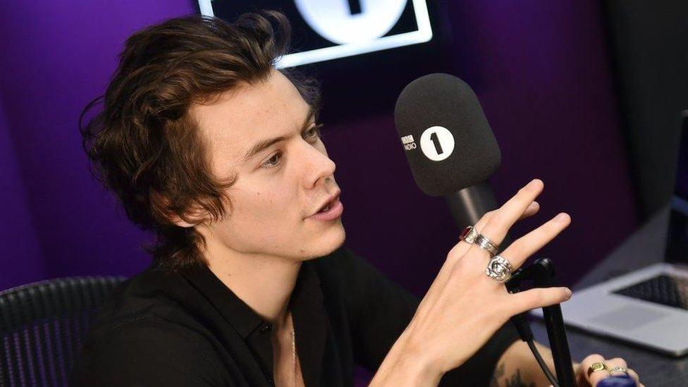 Harry Styles on the BBC Radio 1 Breakfast Show.