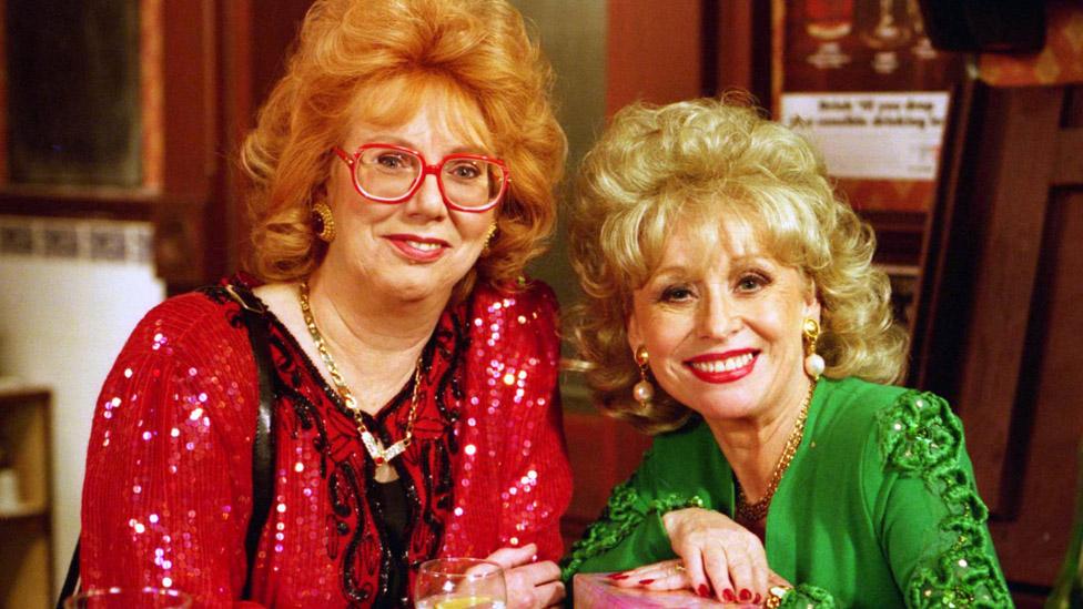 Anna Karen and Dame Barbara Windsor in EastEnders