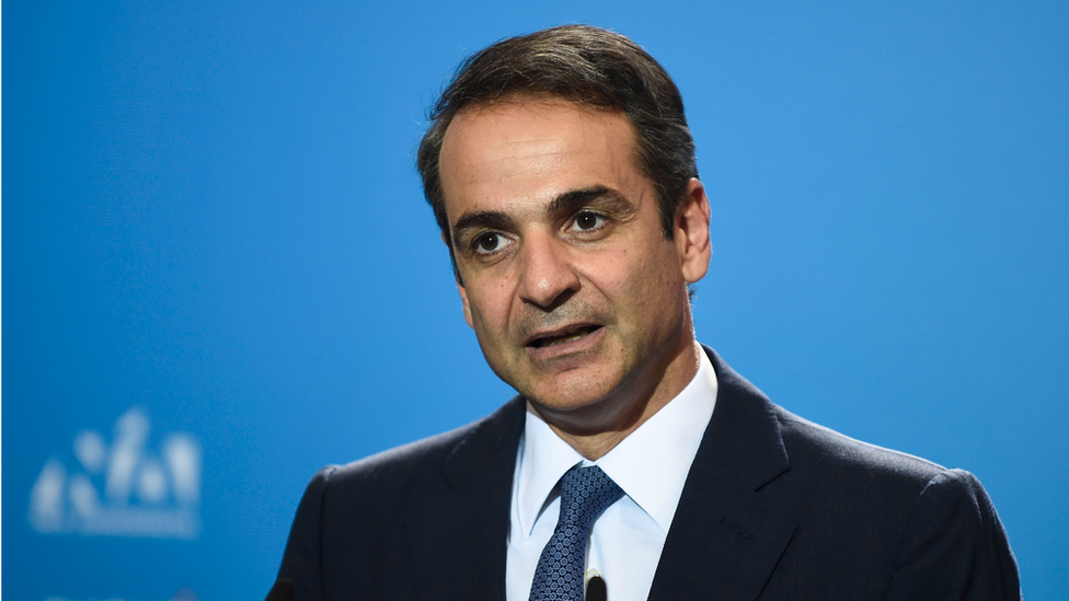 Greek Prime Minister Kyriakos Mitsotakis