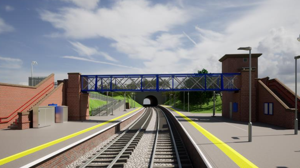 Artist impression of Ludlow footbridge