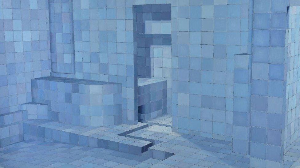 Adriana Varejão, Blue Sauna,