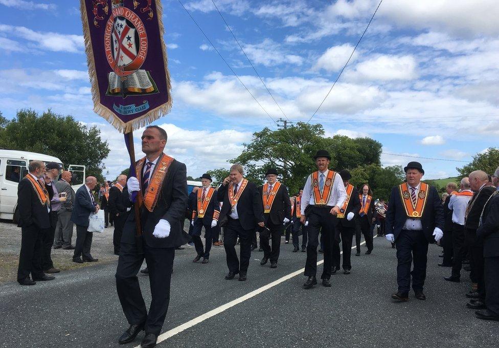 Donegal banner at the parade