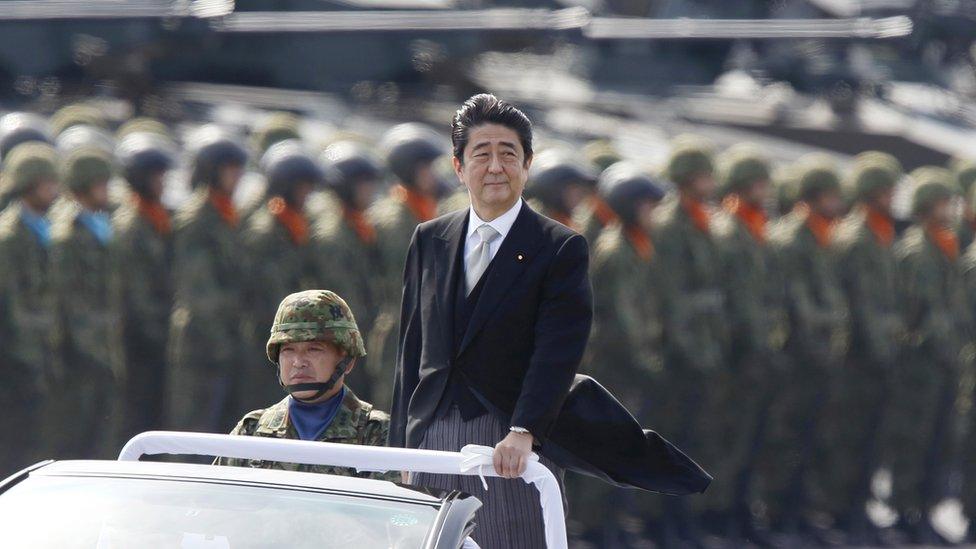 Prime Minister Shinzo Abe's government has approved record levels of defence spending