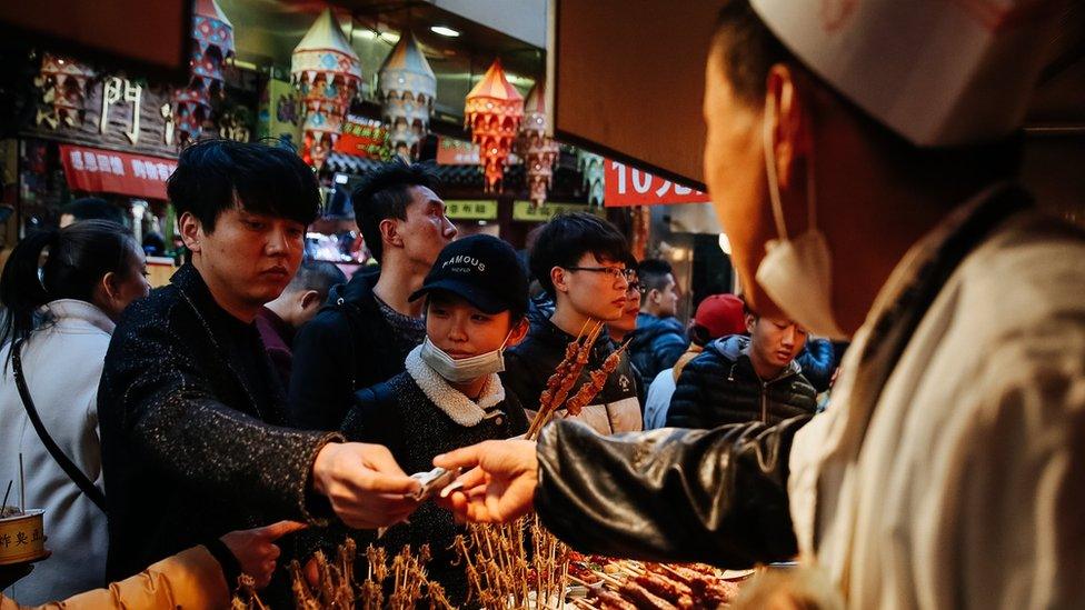 Beijing shoppers