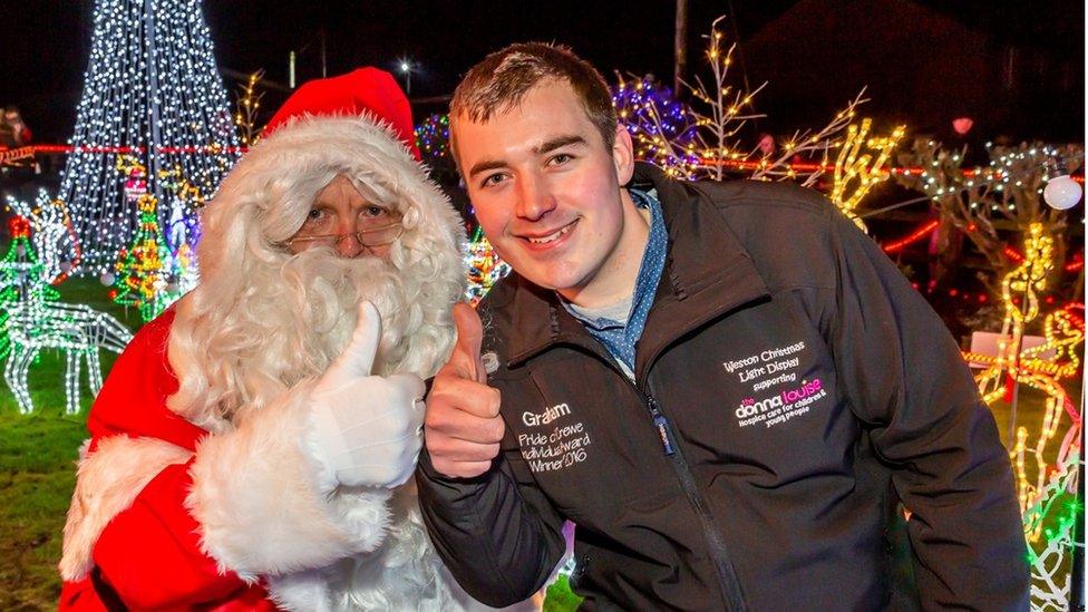 Graham Witter with Santa