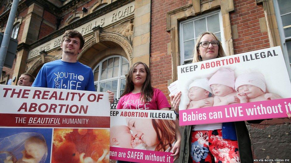 Anti-abortion protesters