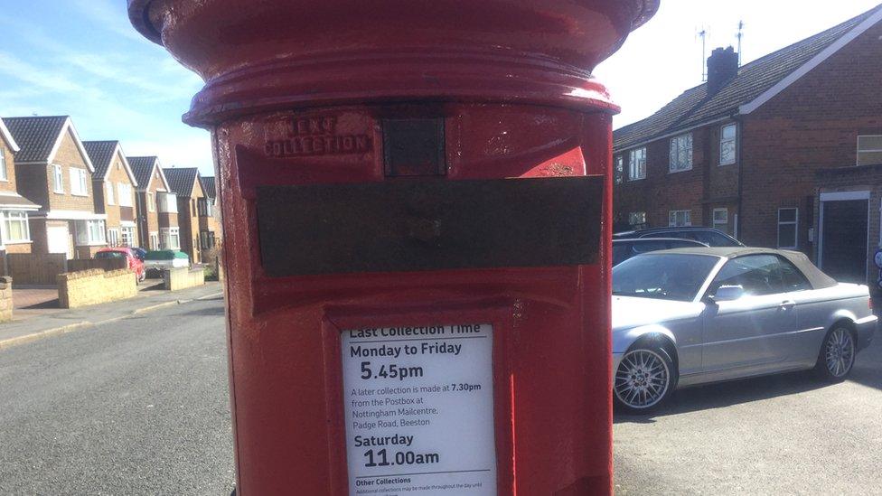 Blocked post box