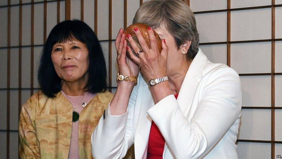 Theresa May in Kyoto