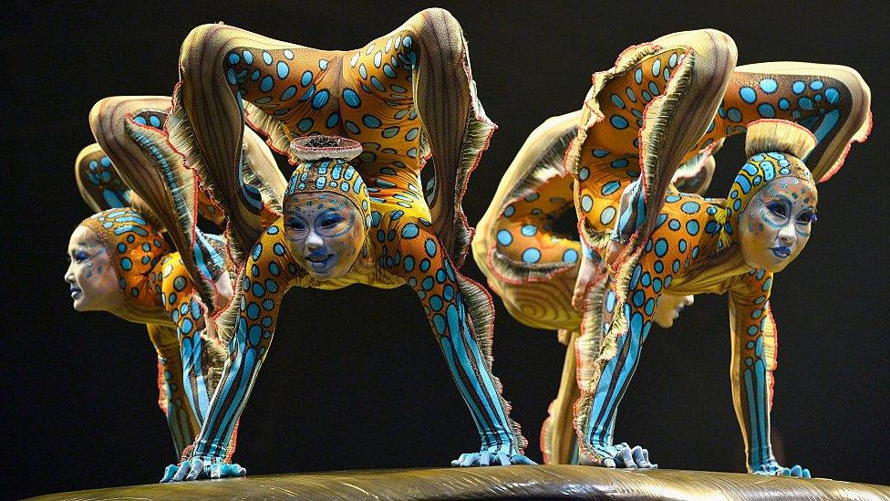 Cirque du Soleil performers