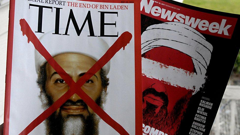 Time and Newsweek cover the death of Osama Bin Laden