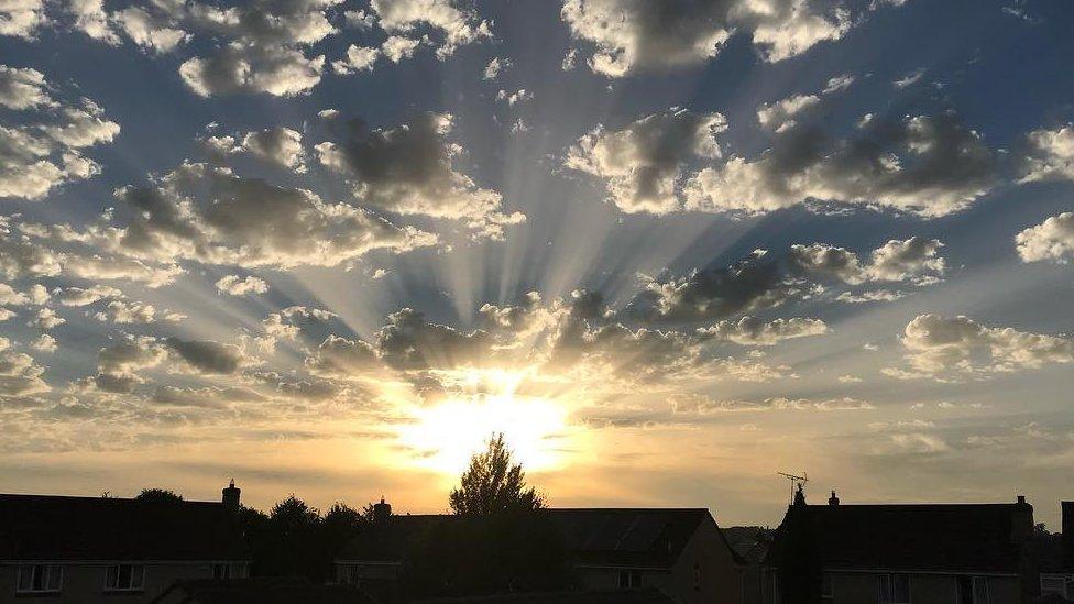 A stunning snap of rays in Wiltshire